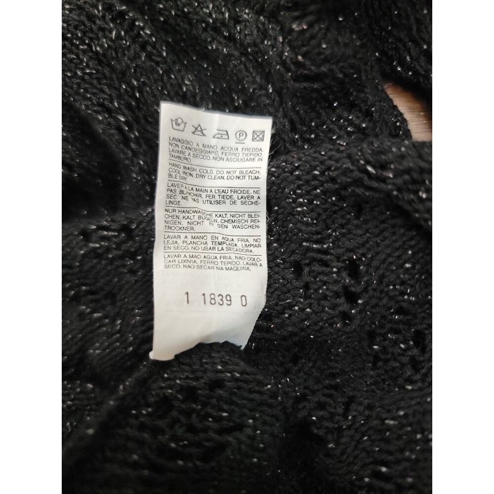 Sisley Black Open-Knit Sweater - Picture 9 of 9